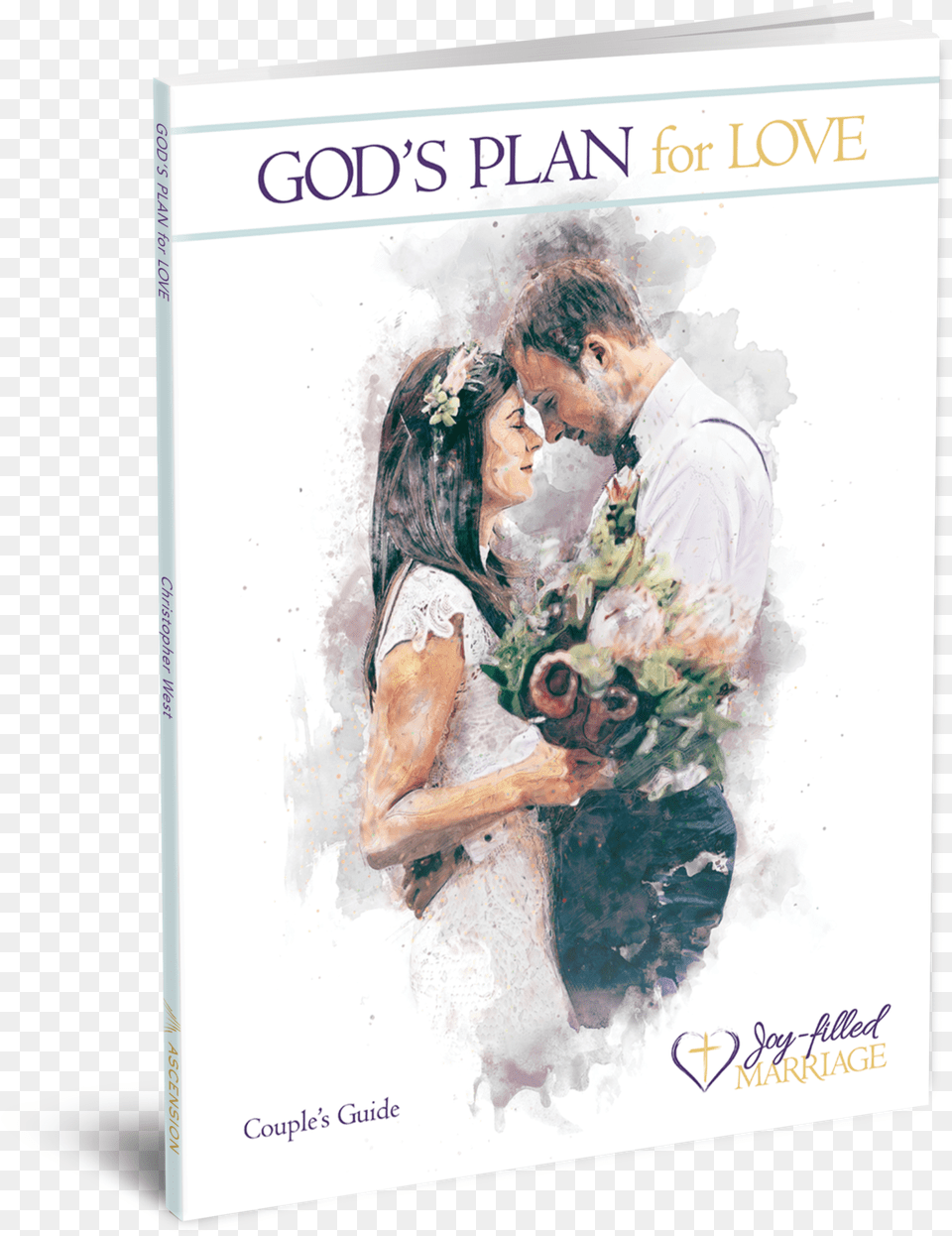 Transparent Couple Kissing Wedding Watercolour Portrait, Book, Publication, Adult, Person Png