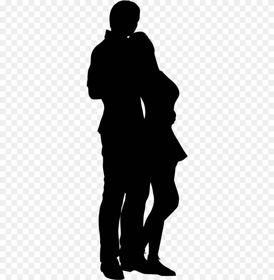 Transparent Couple Shadow, Gray Free Png Download