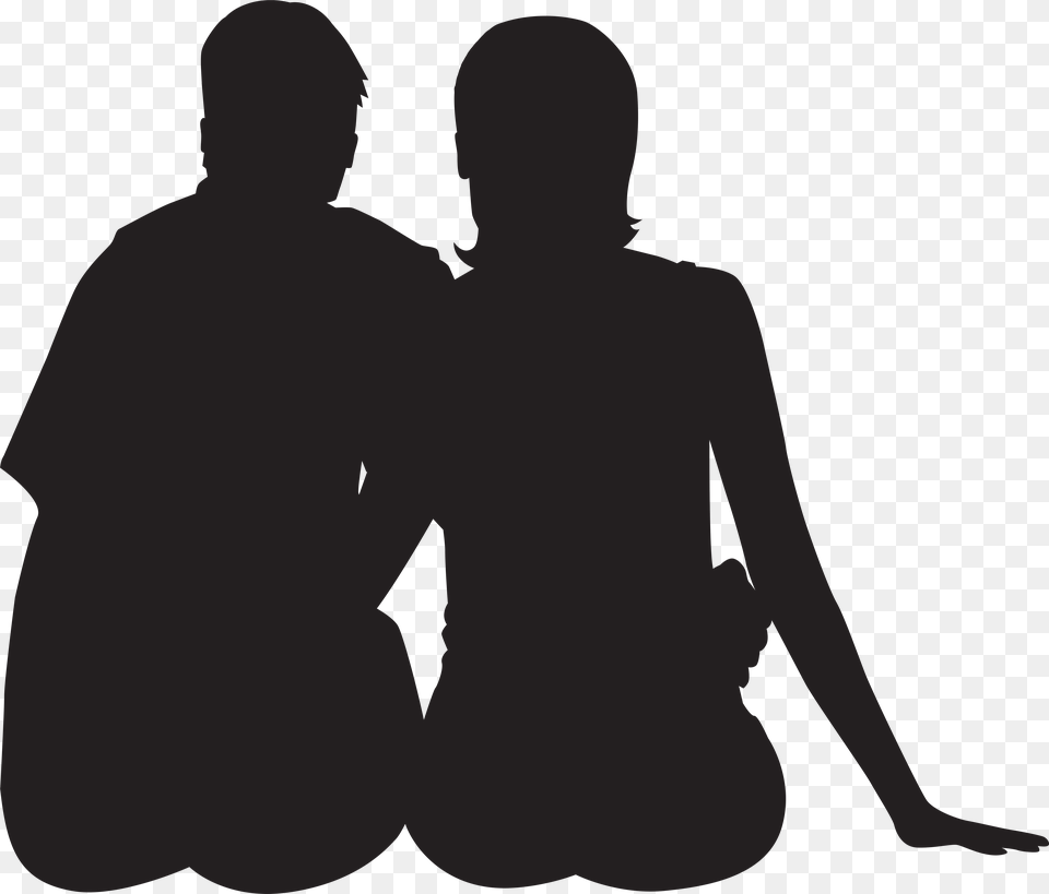 Couple Walking, Silhouette, Person, Man, Male Free Transparent Png