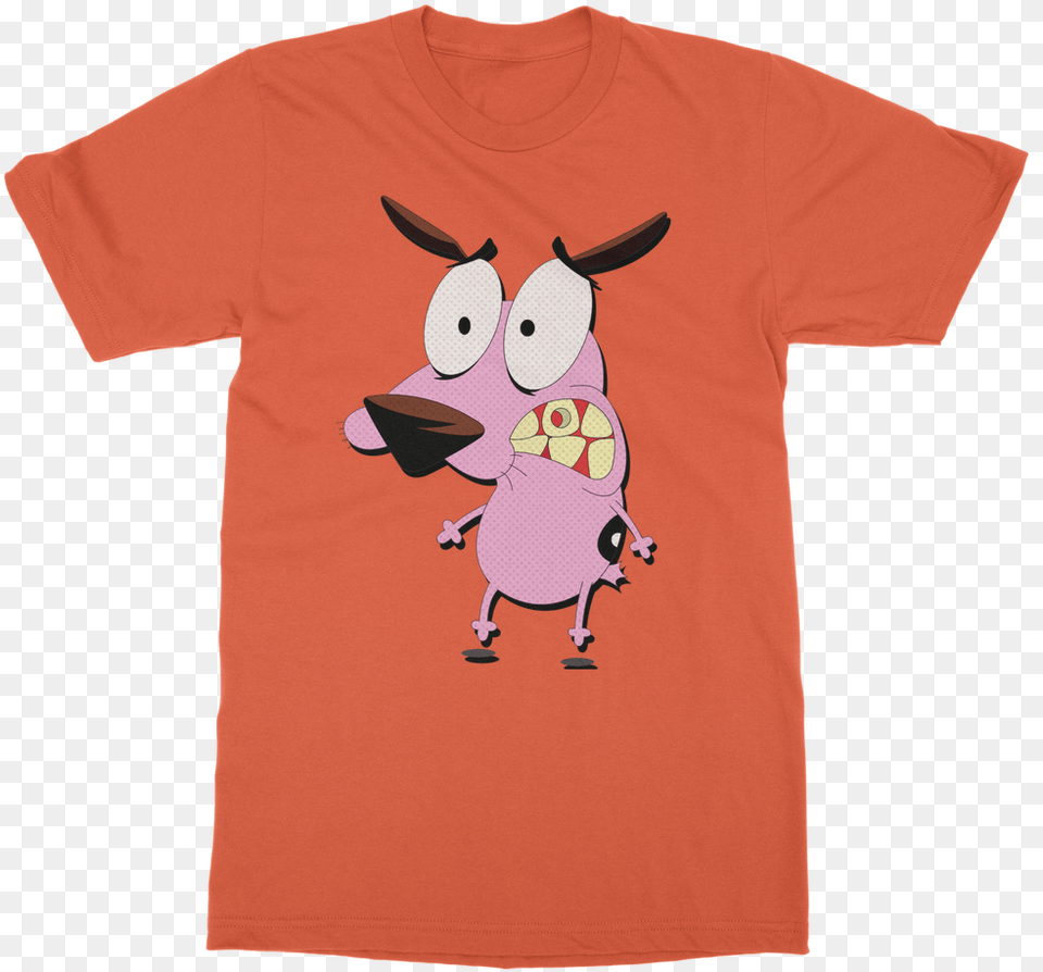 Courage The Cowardly Dog Cartoon, Clothing, T-shirt, Applique, Pattern Free Transparent Png