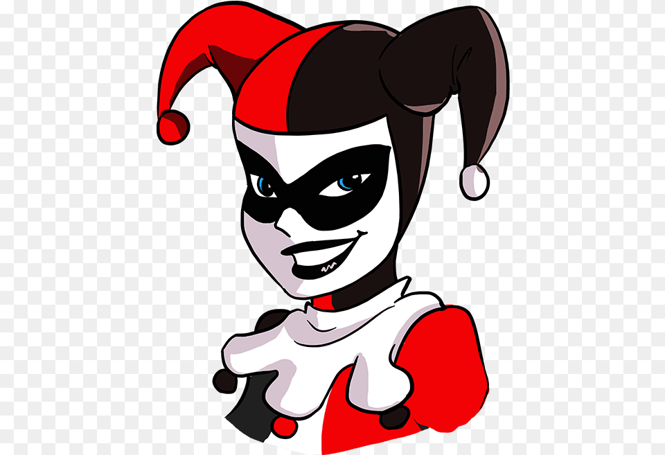 Transparent Court Jester Clipart Cartoon Harley Quinn Drawing, Baby, Person, Face, Head Free Png Download