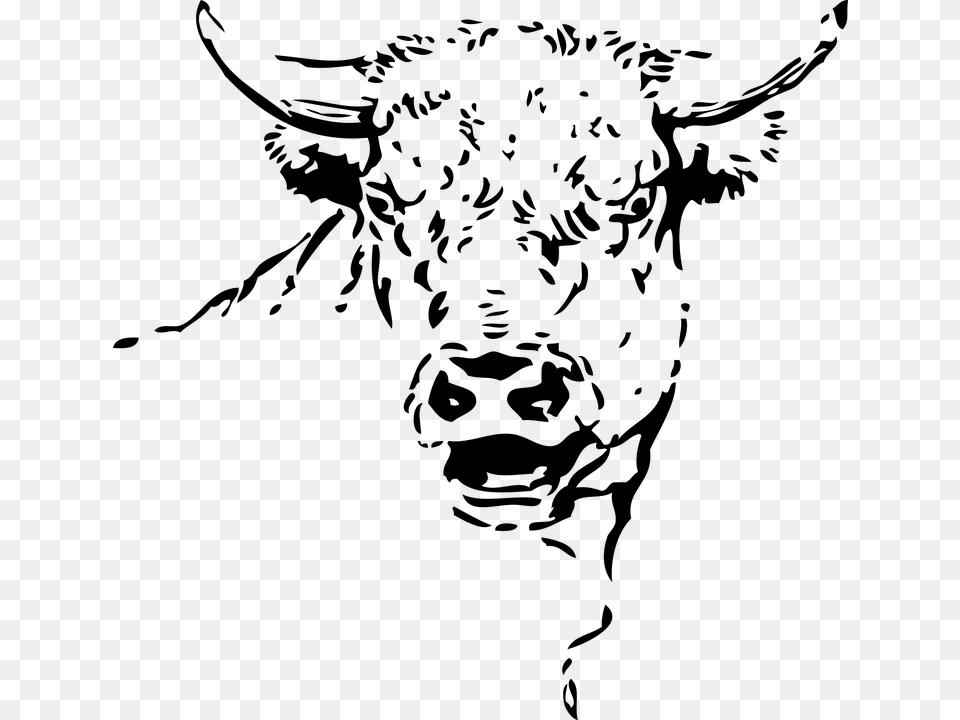 Transparent Cow Face Clipart Black And White Being Treated Fairly Quotes, Gray Png Image