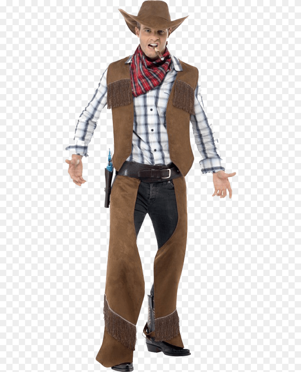 Transparent Cowboys Cowboy Costume, Weapon, Clothing, Vest, Person Png
