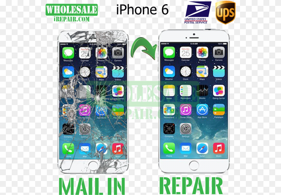 Transparent Cracked Glass Transparent All Iphones In Order 1, Electronics, Mobile Phone, Phone, Iphone Png