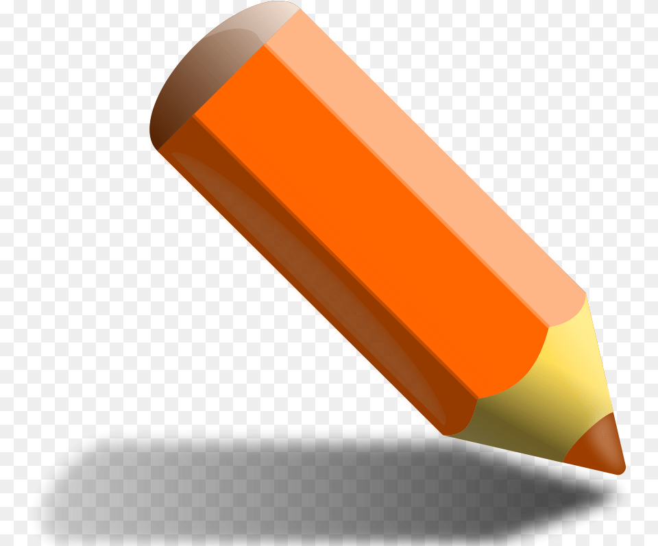 Transparent Crayons Clipart Orange Pencil Clipart Png