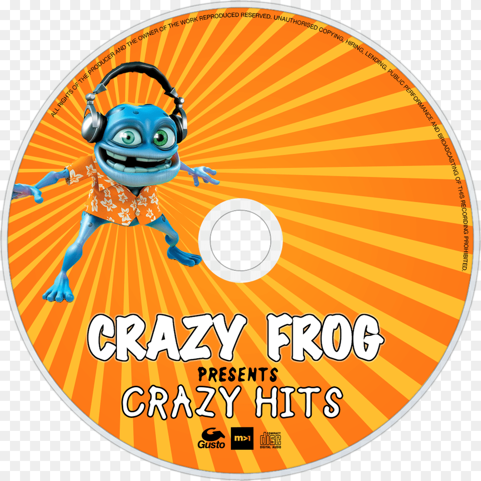 Transparent Crazy Frog Crazy Frog Crazy Hits, Disk, Dvd, Baby, Person Png