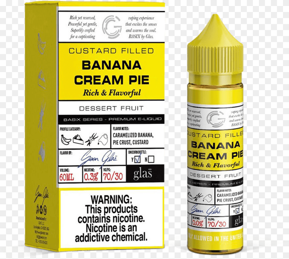 Transparent Cream Pie Glas Banana Cream Pie, Paint Container, Bottle Png