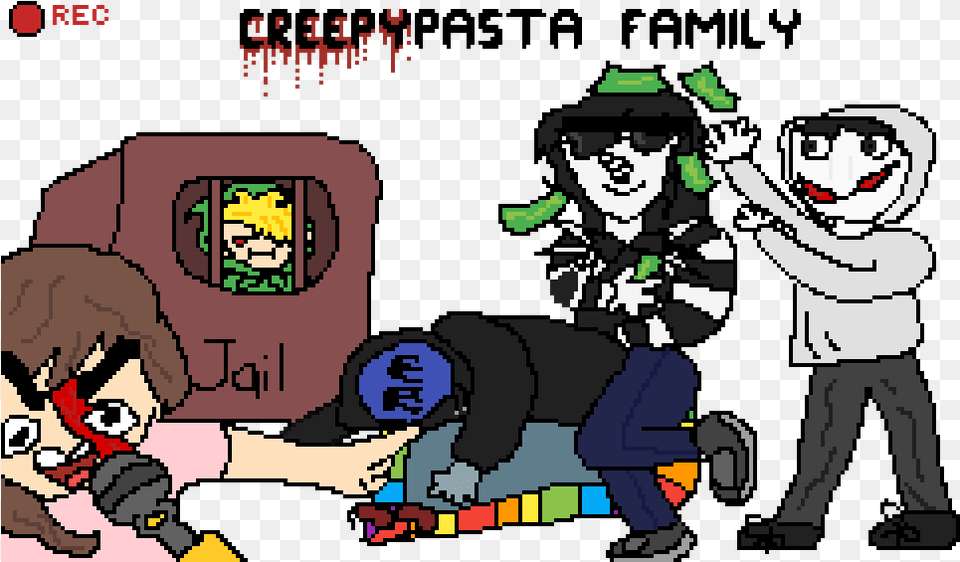 Transparent Creepy Man Creepypasta Family, Book, Comics, Publication, Baby Png Image