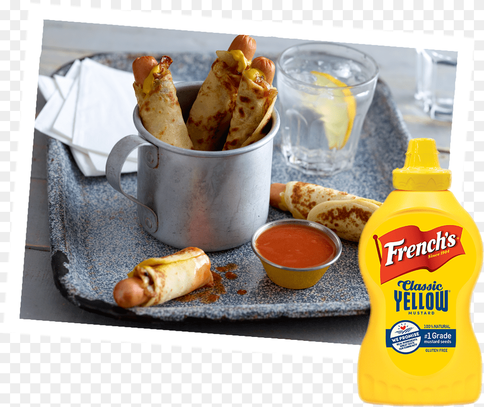 Transparent Crepe Fast Food, Cup, Bread, Hot Dog, Mustard Free Png Download