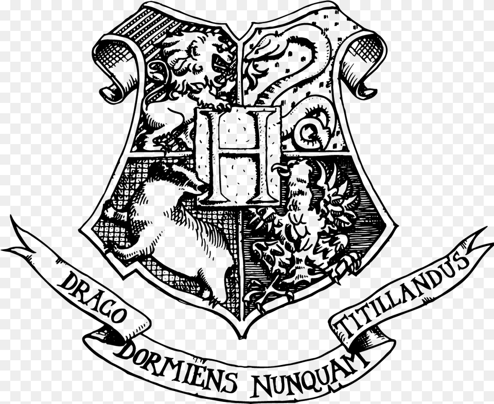 Transparent Crest Hogwarts Crest Book, Gray Png Image