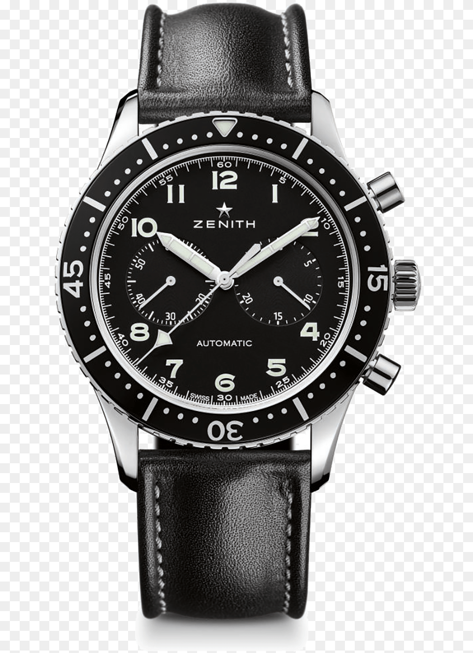 Transparent Cronometro New Zenith Pilot Cronometro Tipo Cp 2 Flyback, Arm, Body Part, Person, Wristwatch Free Png Download