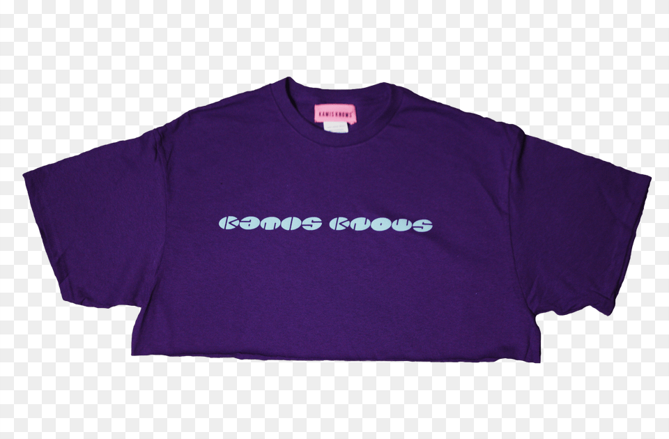 Crop Top Long Sleeved T Shirt, Clothing, Purple, T-shirt Free Transparent Png