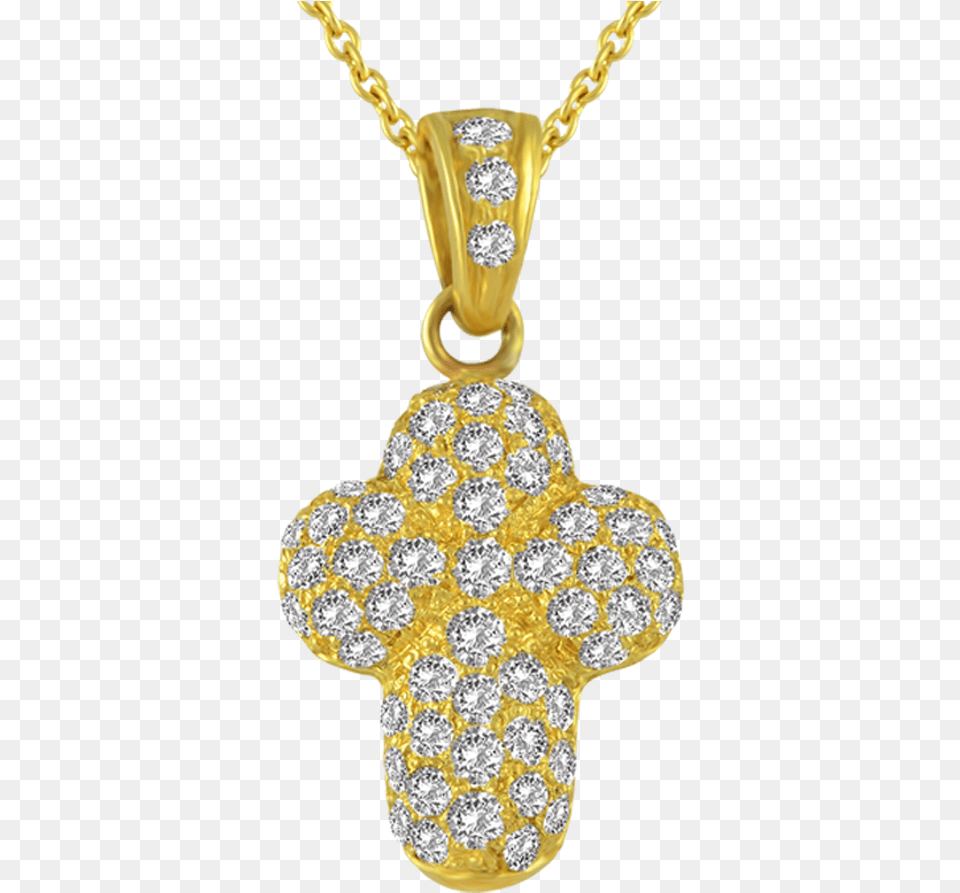 Transparent Cross Necklace Locket, Accessories, Diamond, Gemstone, Jewelry Free Png