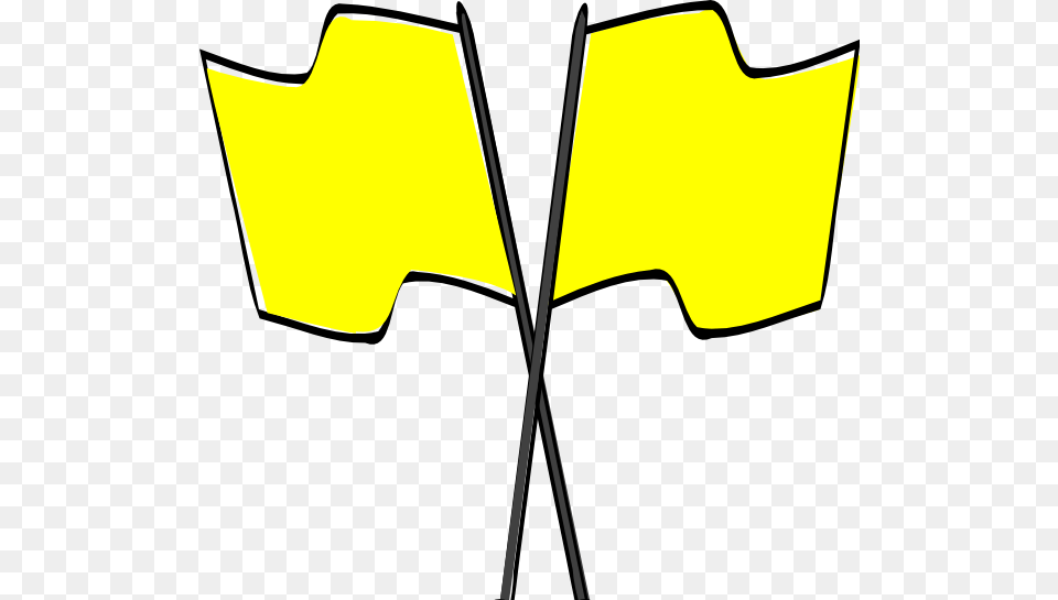 Transparent Crossed Checkered Flags Clipart Yellow Flag Clip Art, Logo, Symbol, Bow, Weapon Free Png