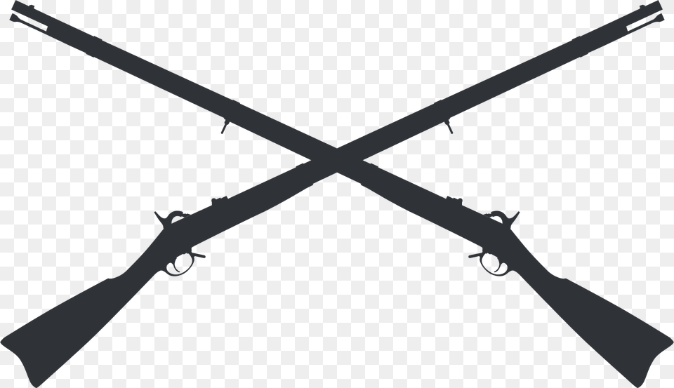 Transparent Crossed Rifles, Firearm, Gun, Rifle, Weapon Free Png Download