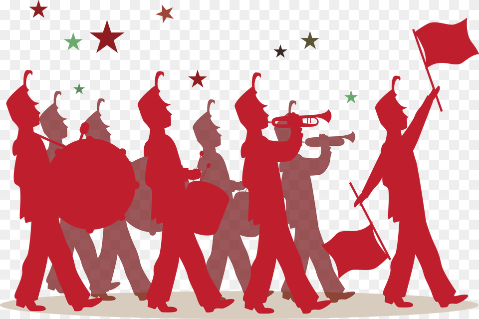 Crowd Silhouette Marching Band Silhouette, Art, Graphics, People, Person Free Transparent Png