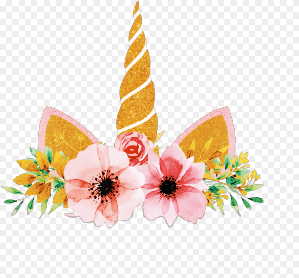 Crowns Unicorn Unicorn Horn And Ears, Plant, Flower, Art, Pattern Free Transparent Png