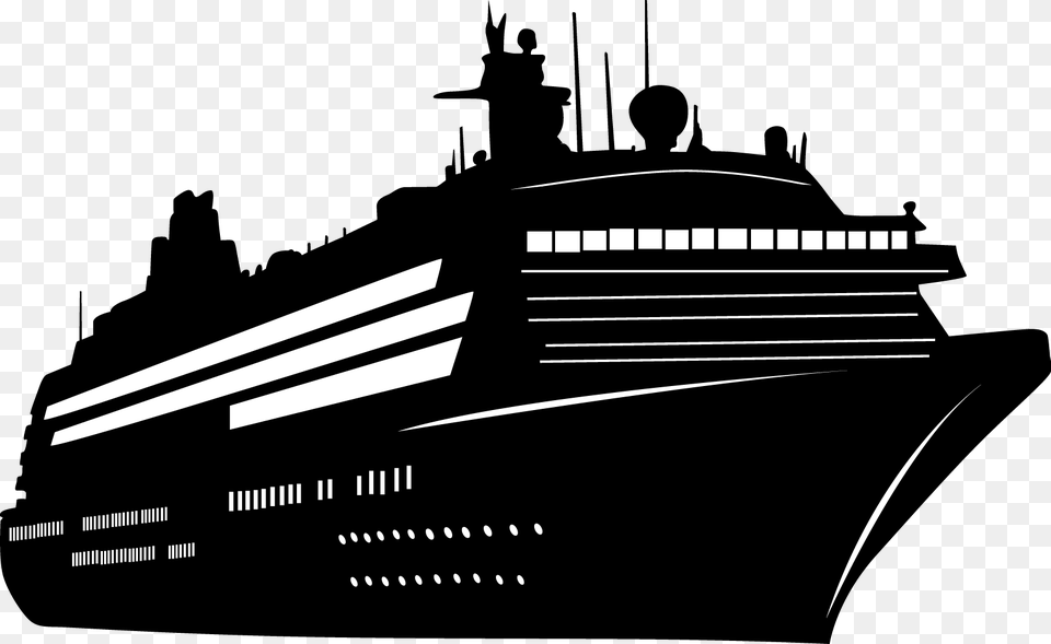 Cruise Ship Silhouette Cruise Ship Silhouette, Cruise Ship, Transportation, Vehicle, Yacht Free Transparent Png