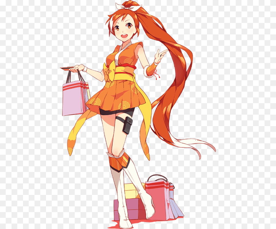 Transparent Crunchyroll Anime Girl Crunchy Roll Hime, Publication, Book, Comics, Woman Free Png Download