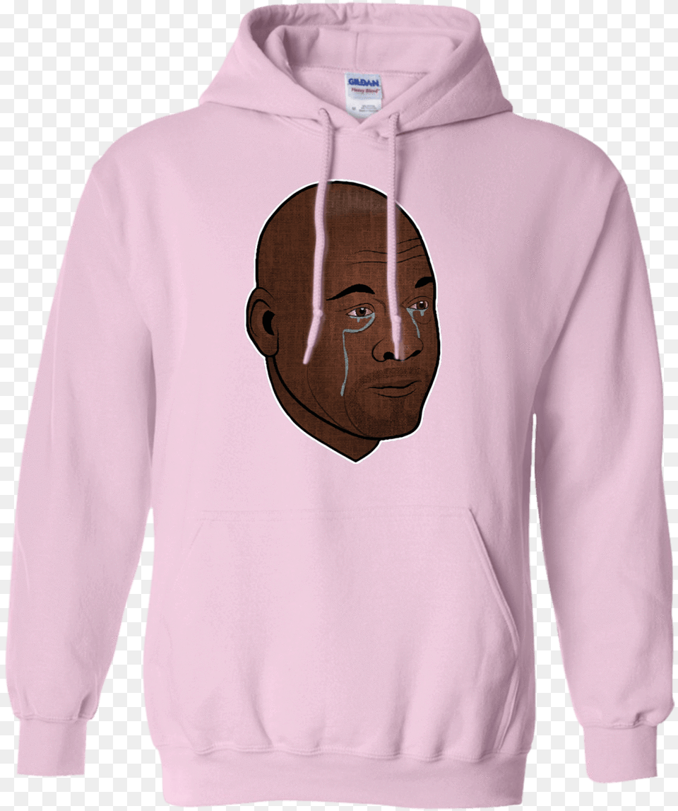 Transparent Cry Face Wesley Hoodie, Sweatshirt, Clothing, Sweater, Knitwear Png Image