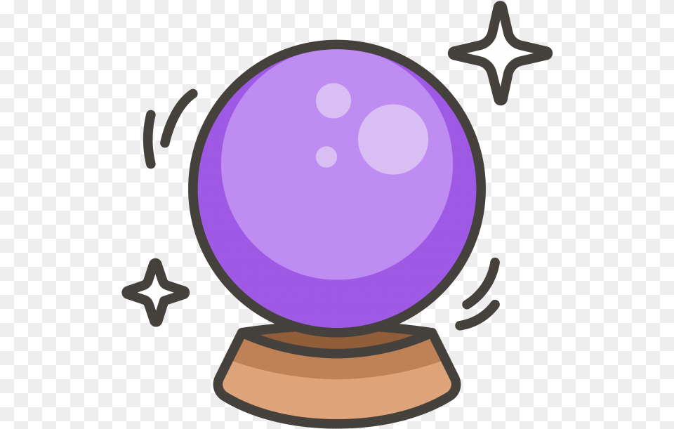 Transparent Crystal Clipart Emoji Crystal Ball, Sphere, Purple, Disk Png Image
