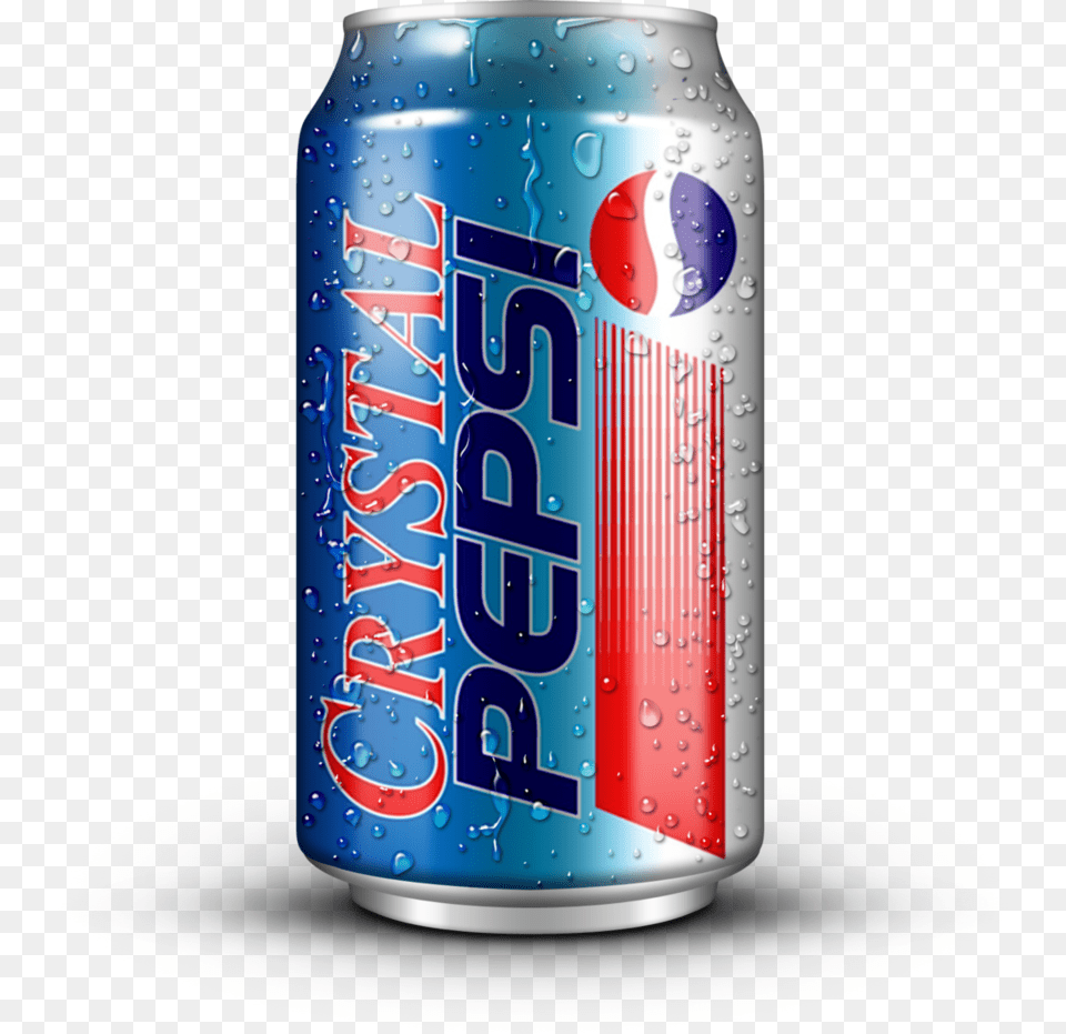 Transparent Crystal Pepsi Crystal Pepsi Transparent, Can, Tin, Beverage Png Image