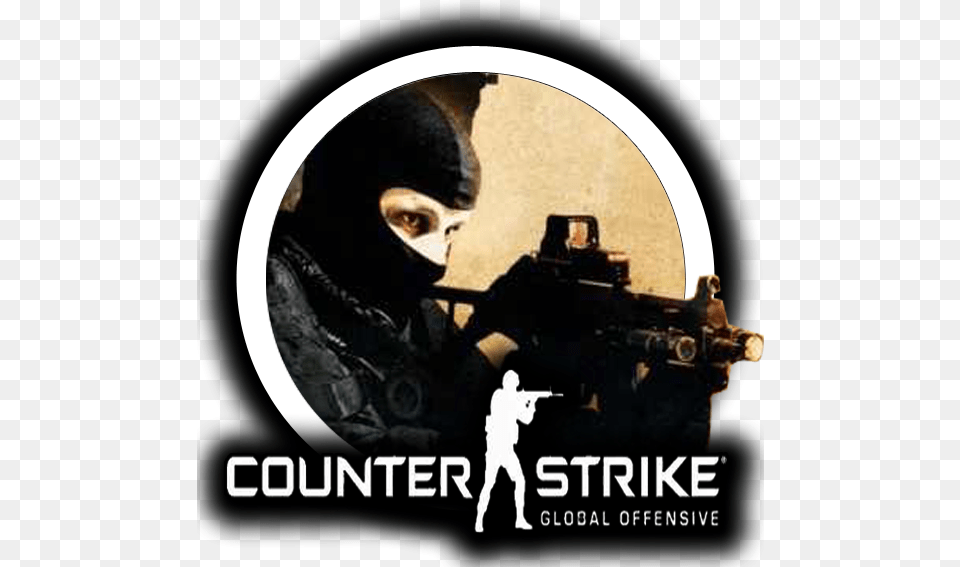 Cs Go Counter Terrorist Counter Strike Logo, Sniper, Person, Weapon, Firearm Free Transparent Png