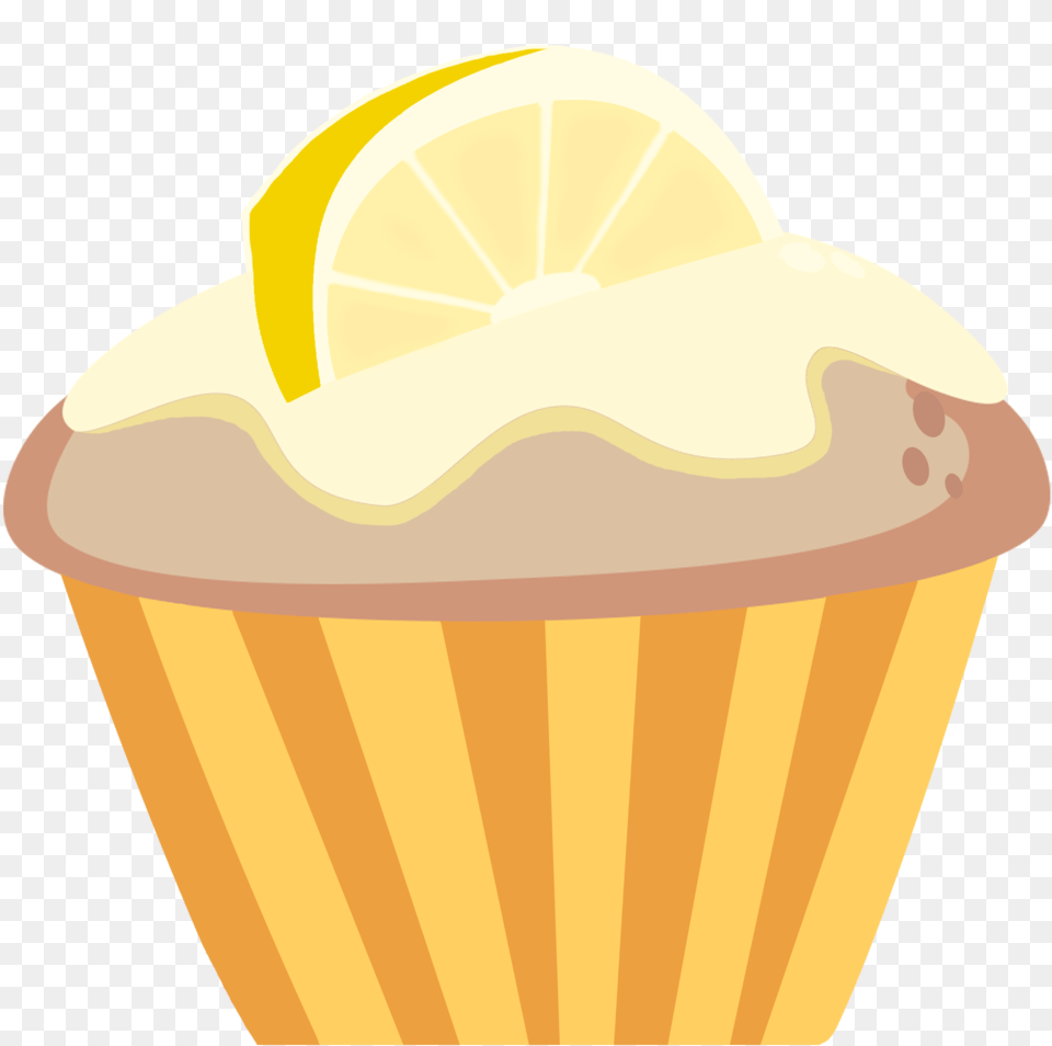 Transparent Cupcake Vector Lemon Muffin, Cake, Plant, Fruit, Food Png Image