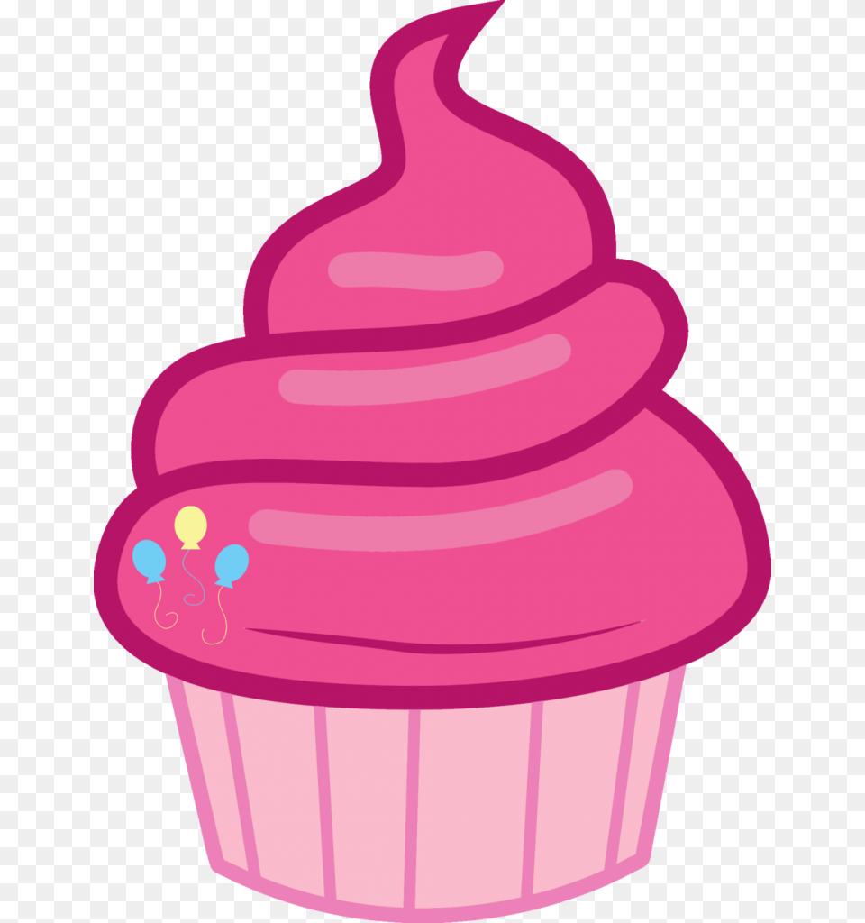 Transparent Cupcake Vector Mlp Cupcake Cutie Mark, Cake, Cream, Dessert, Food Png
