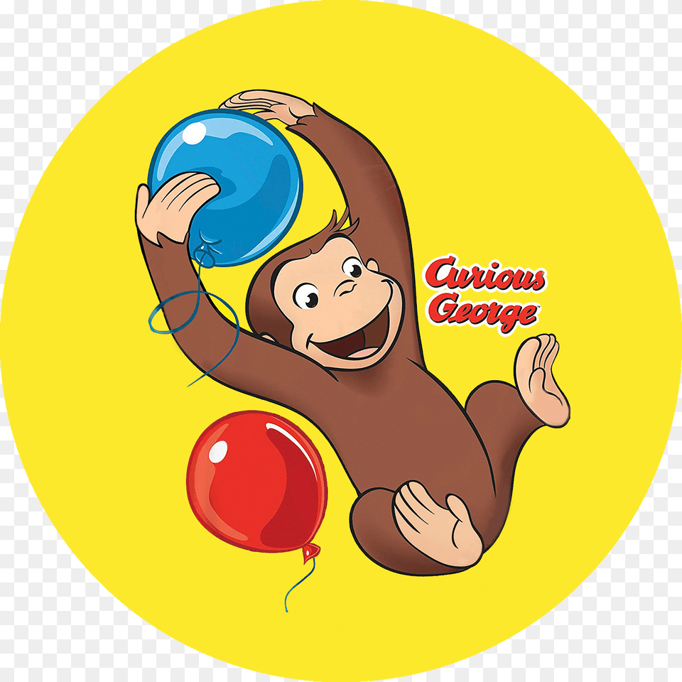 Curious George Curious George Birthday Sphere, Balloon, Baby, Person Free Transparent Png