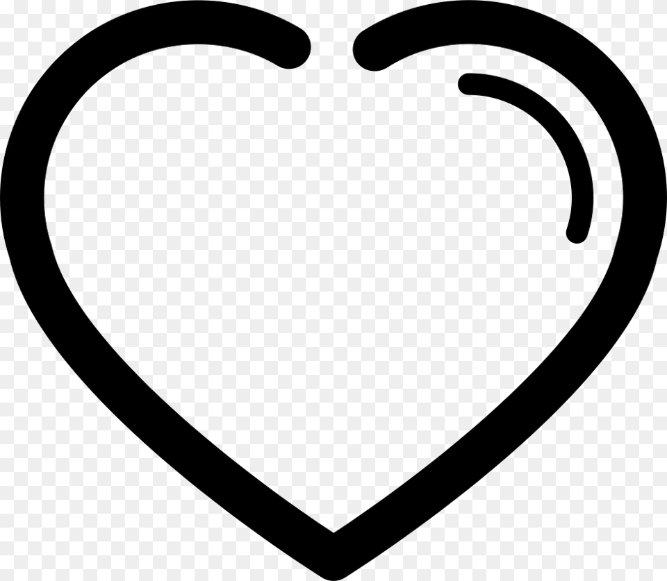 Transparent Curly Heart Outline Clipart Heart Shape Border, Stencil Png Image