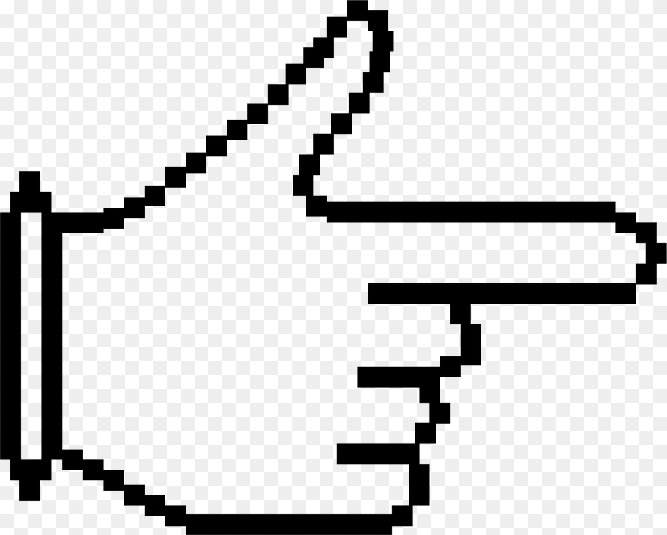 Transparent Cursor Arrow Lyagushka Iz Bisera Shema, Gray Png