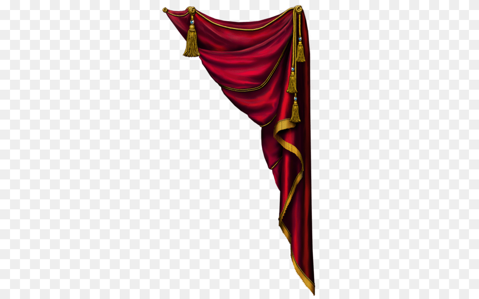 Transparent Curtains Red Curtains, Velvet, Adult, Bride, Female Free Png