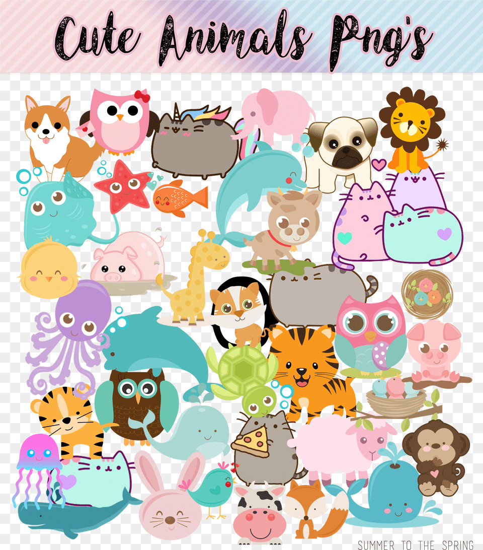 Transparent Cute Animal Cute Spring Summer Clipart Png