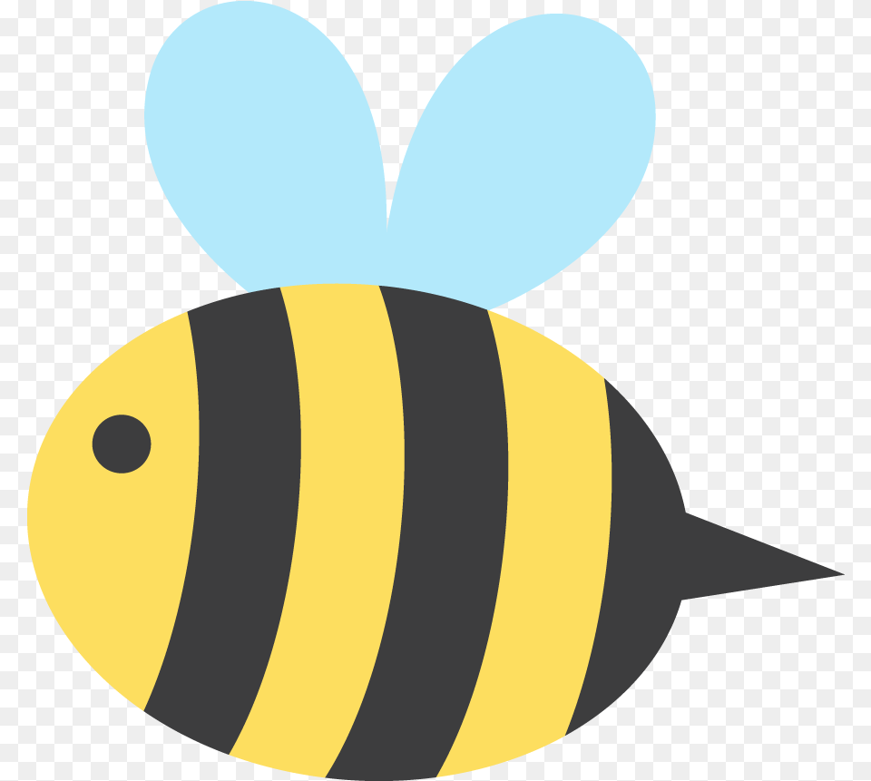Transparent Cute Bee Cute Bee Cartoon, Animal, Honey Bee, Insect, Invertebrate Free Png Download