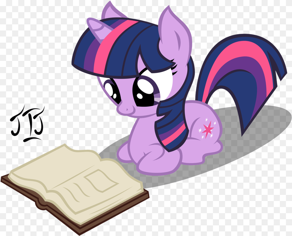 Transparent Cute Book Twilight Sparkle Reading Cute, Publication, Comics, Face, Head Png