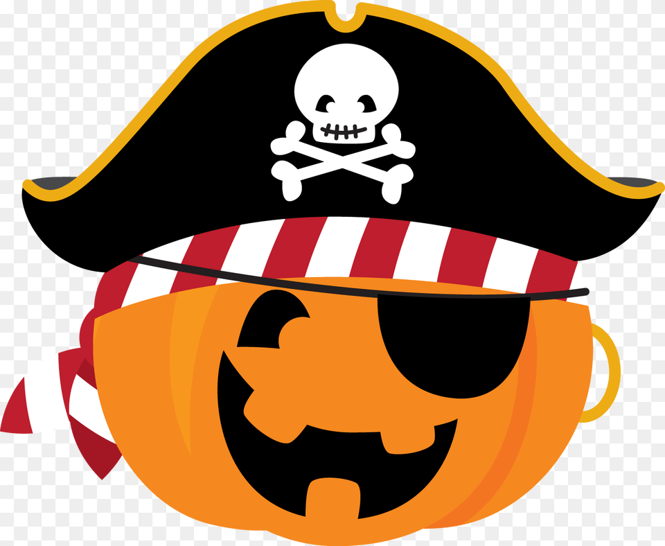 Transparent Cute Clipart Clipart Halloween Pumpkin Cute, Person, Pirate, Clothing, Hat Free Png