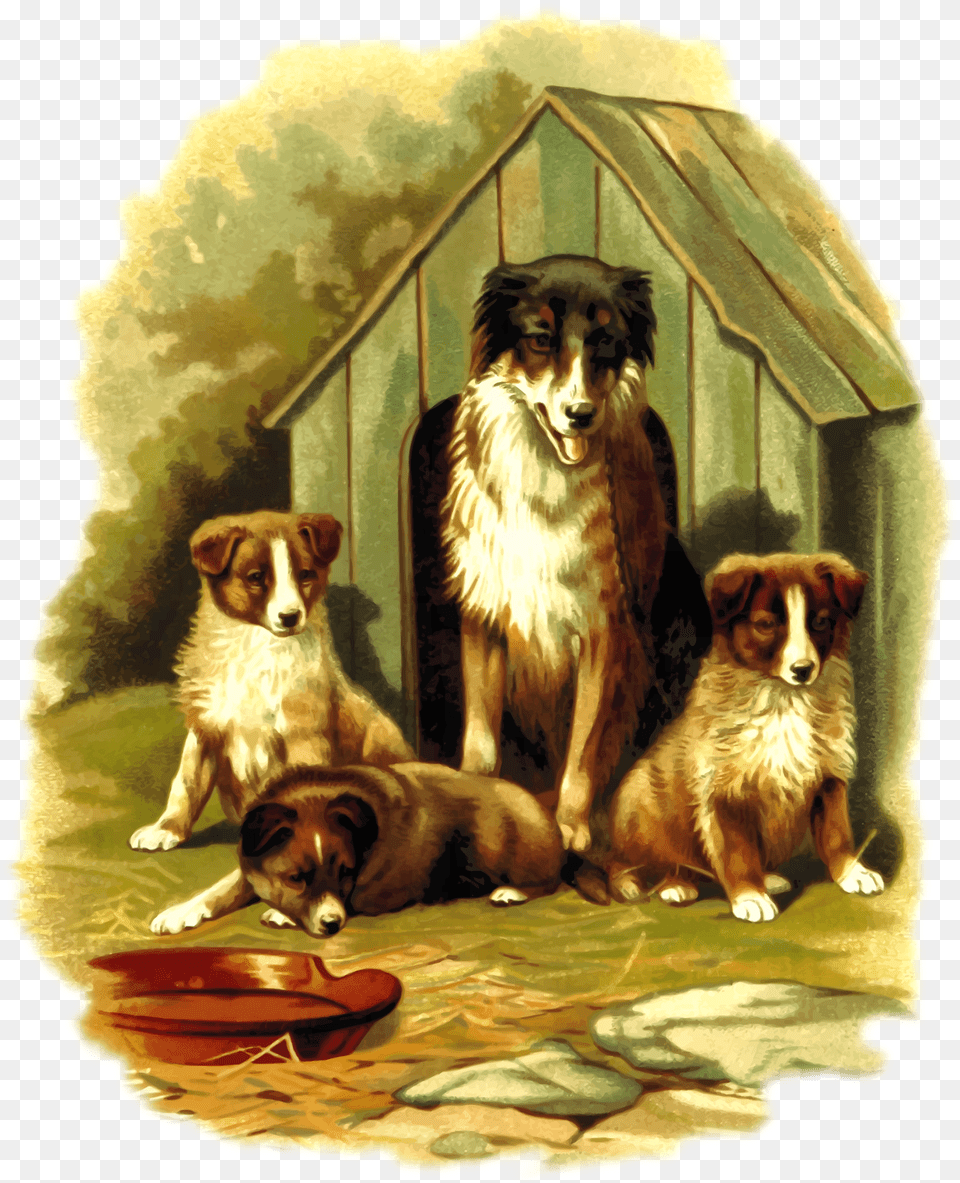 Transparent Cute Dog Dogs In A Kennel Clipart, Animal, Canine, Mammal, Pet Free Png