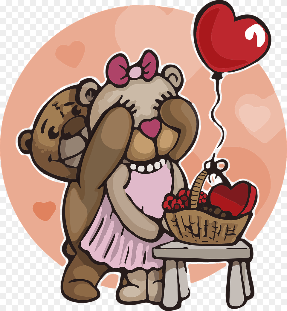 Transparent Cute Love Bear Teddy Love Free Png