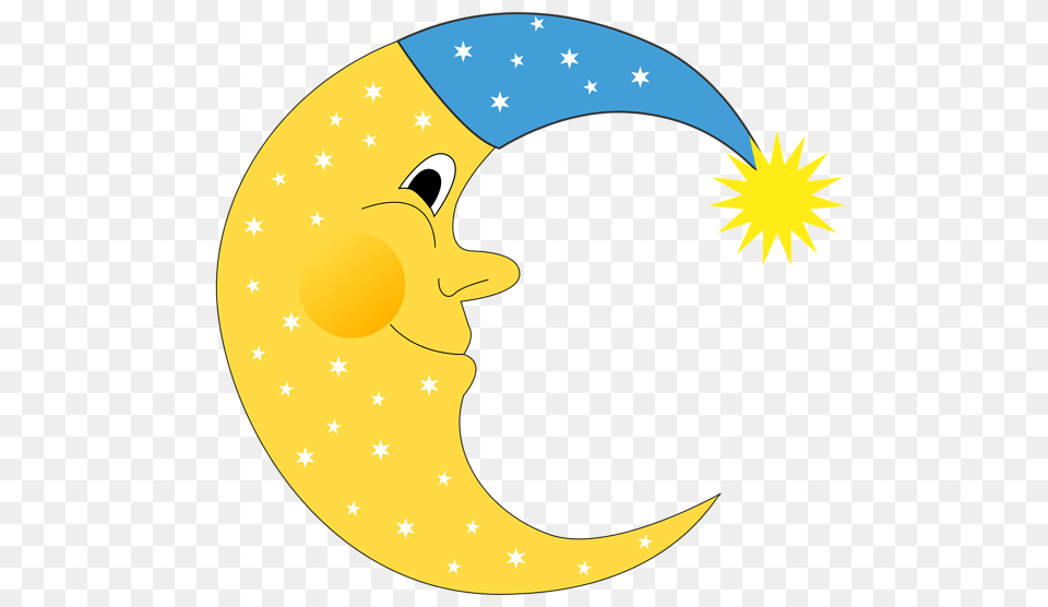 Cute Moon, Nature, Night, Outdoors, Astronomy Free Transparent Png