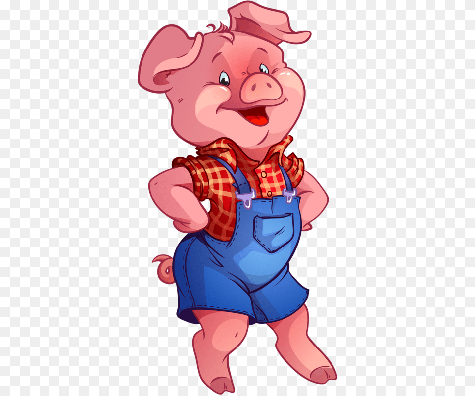 Transparent Cute Pig Los Tres Cerditos Animado, Baby, Person, Cartoon, Face Png