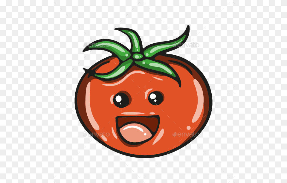 Transparent Cute Potato Cute Tomato Cartoon, Food, Plant, Produce, Vegetable Png