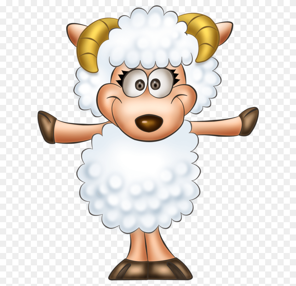 Transparent Cute Sheep Clipart, Nature, Outdoors, Snow, Snowman Png Image