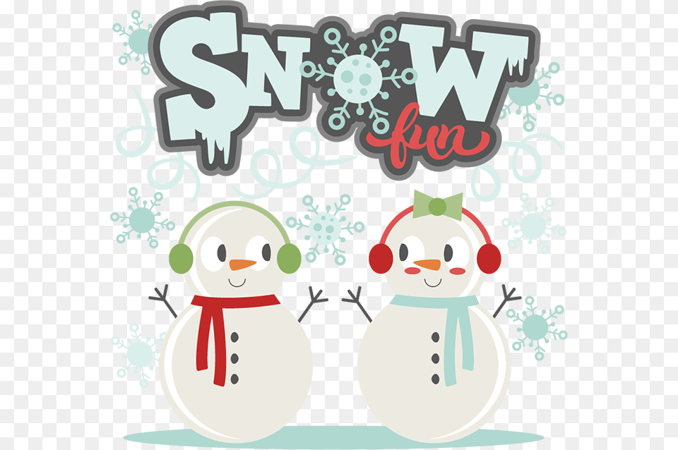 Transparent Cute Snowman Snow And Fun Cartoon, Nature, Outdoors, Winter Png