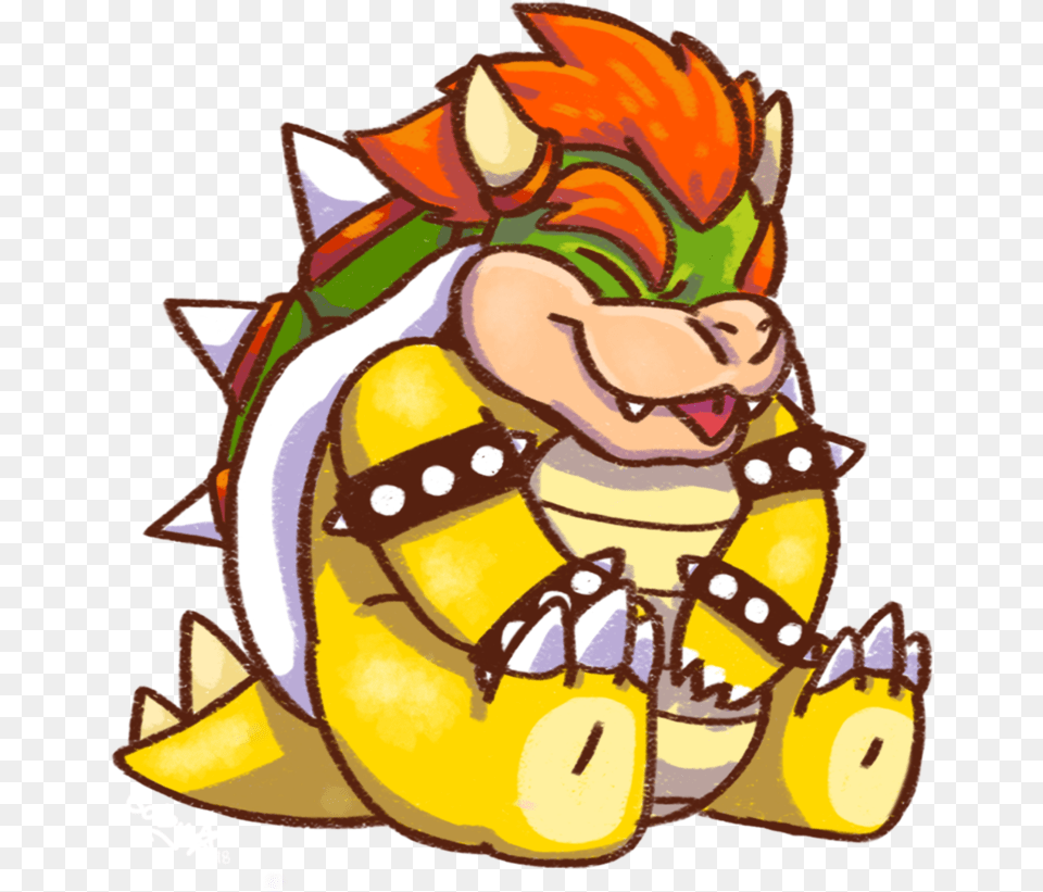 Transparent Cute Turkey Bowser Mario Cute, Baby, Person, Art, Face Free Png Download