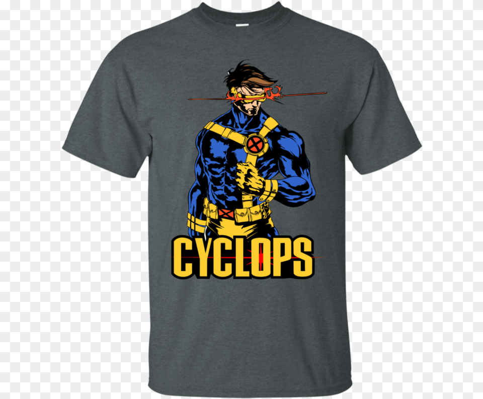 Transparent Cyclops X Men Xmen Cyclops Shirt, T-shirt, Clothing, Adult, Person Free Png Download