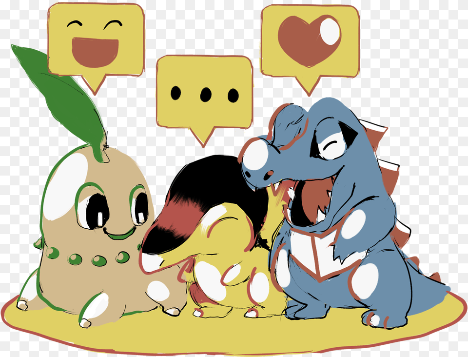 Transparent Cyndaquil Chikorita And Totodile, Baby, Person, Face, Head Free Png Download