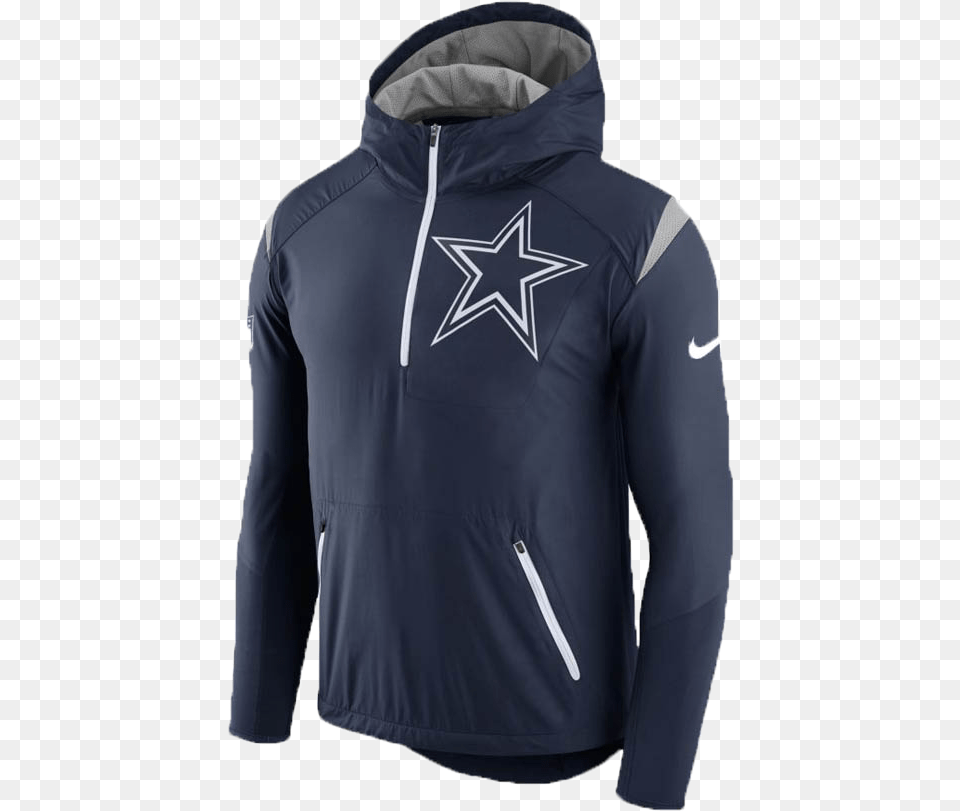 Transparent Dallas Cowboys Players Men39s Chicago Bears Nike Navy Sideline Fly Rush Half, Clothing, Coat, Hoodie, Jacket Png Image