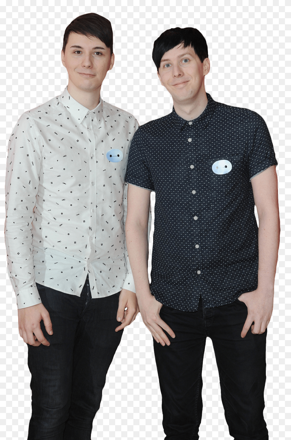 Transparent Dan And Phil Full Body, Sleeve, Blouse, Clothing, Shirt Free Png Download