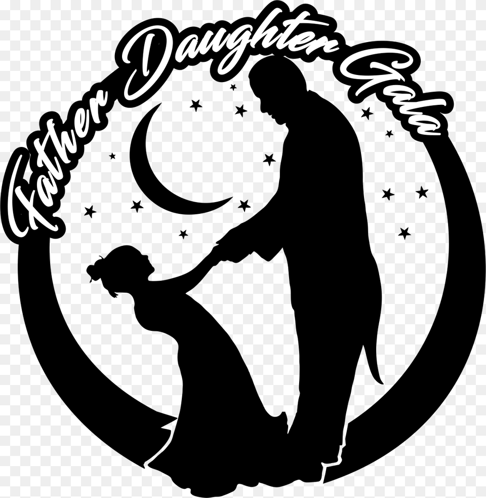 Transparent Dance Clip Art Daddy Daughter Dance Silhouette, Stencil, Adult, Person, Man Png Image